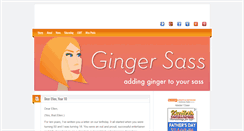Desktop Screenshot of gingersass.com