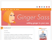 Tablet Screenshot of gingersass.com